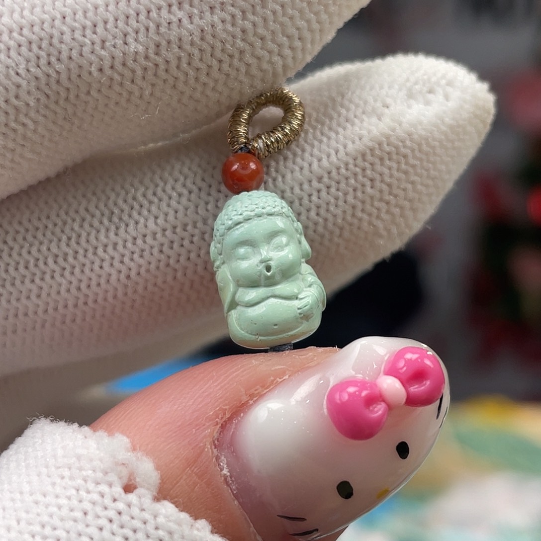 绿松石未镶嵌挂件