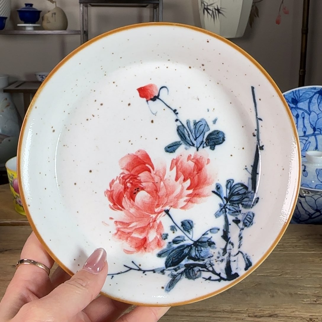 杯景德镇陶瓷柴烧多人