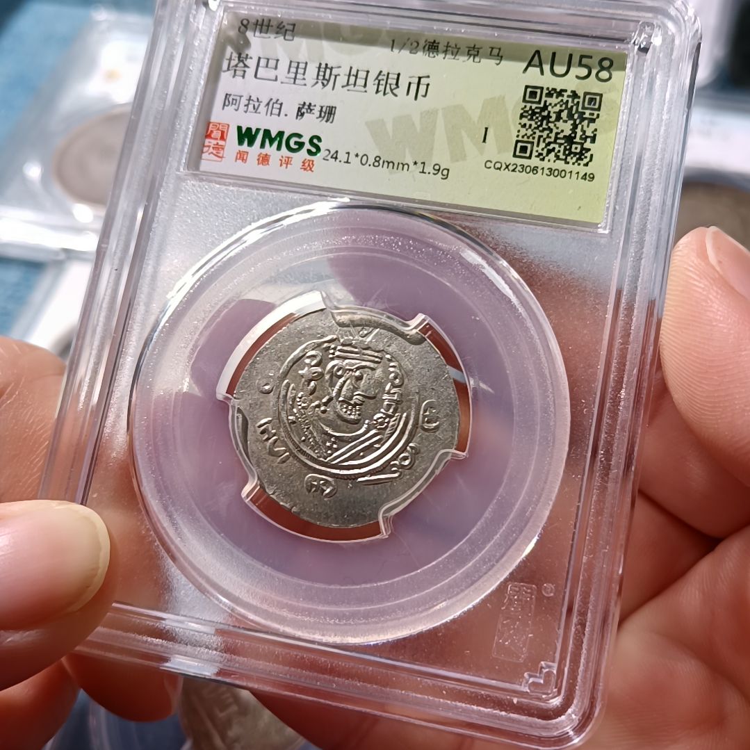 普通金属币塔巴里斯坦银币 阿拉伯萨珊 外国古代打制币