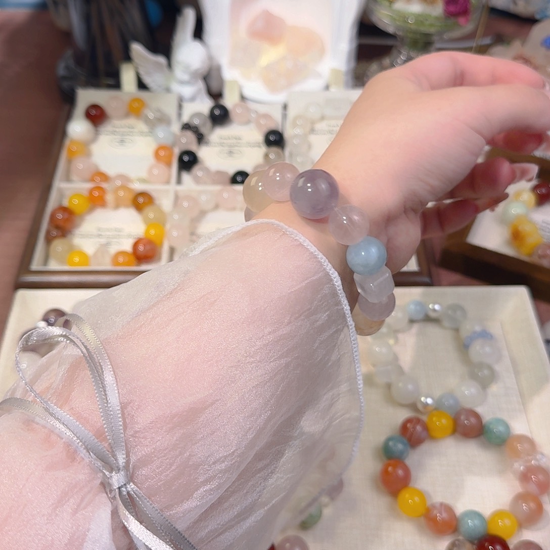 水晶手链合金天然水晶手串多样性发其一