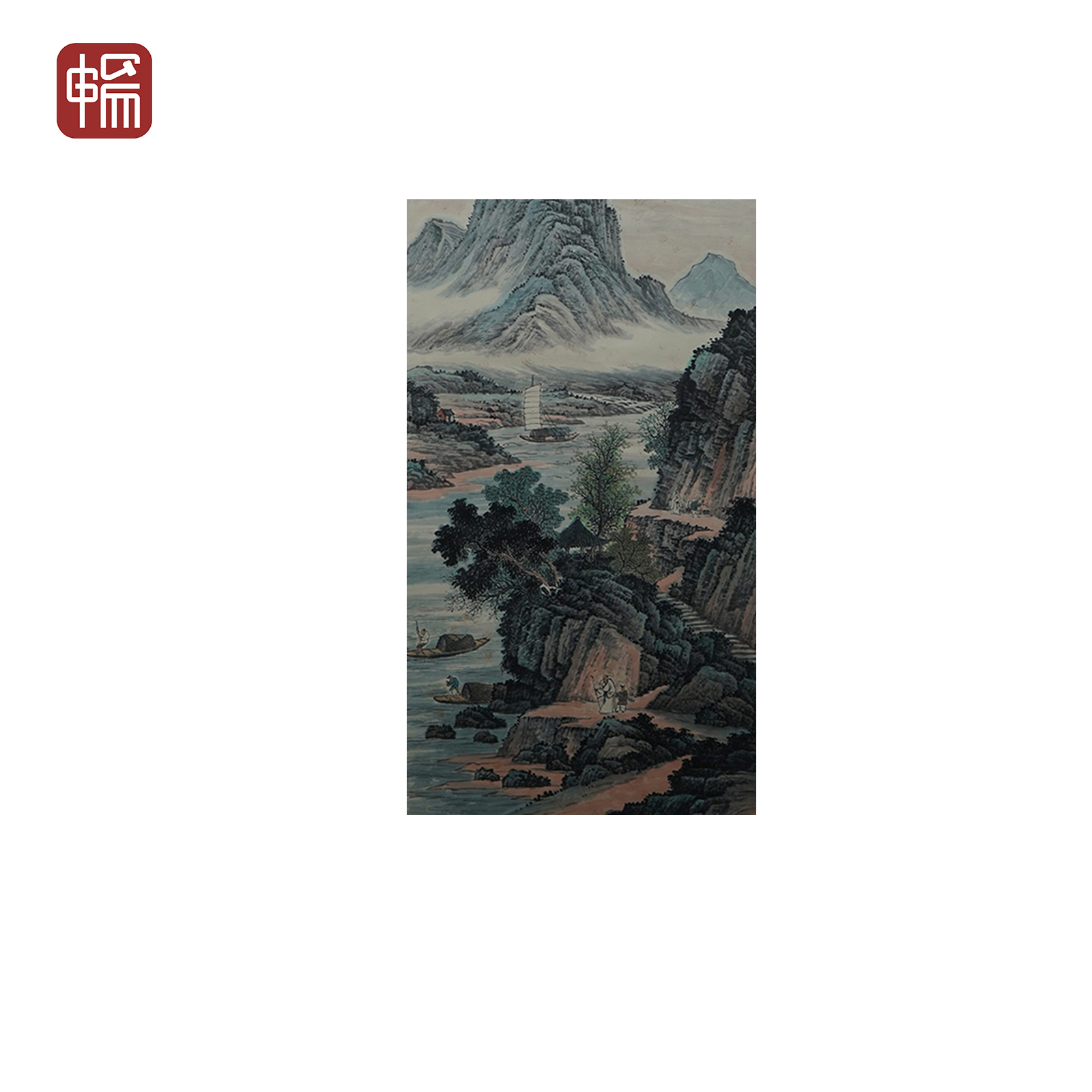 B103 山水 136*64(7.8) 纸本立轴 MZ