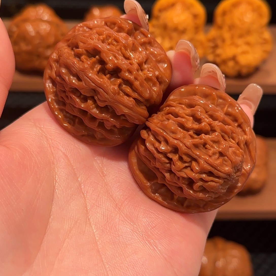 桃核吊坠@*黄四座楼41.8 精品1041