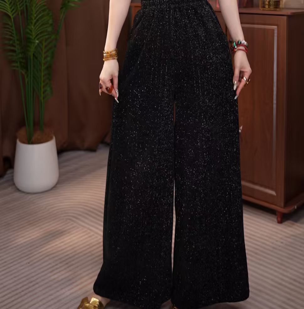 169/ J 休闲高级时尚秋冬厚款阔腿裤 