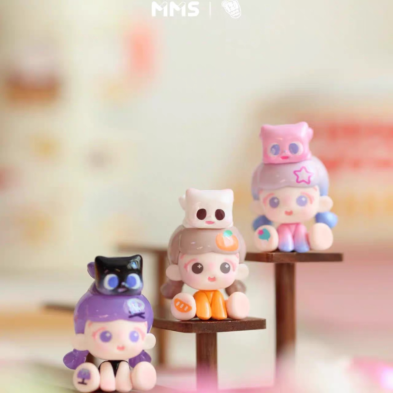 明款正版【倒倒和小猫的一天】系列萌粒可爱公仔