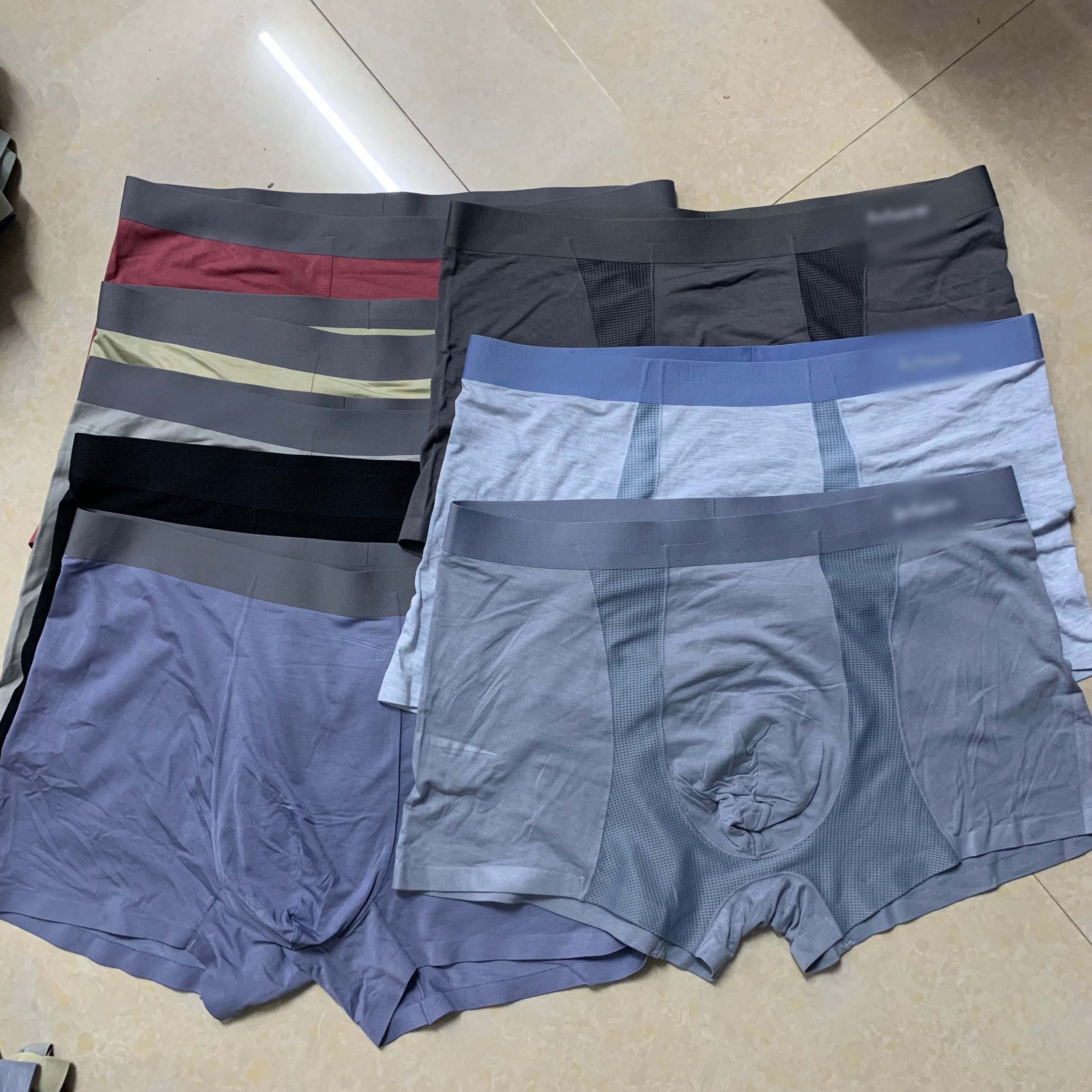 【喵家福利款】莫代尔混款无痕男士平角内裤舒适