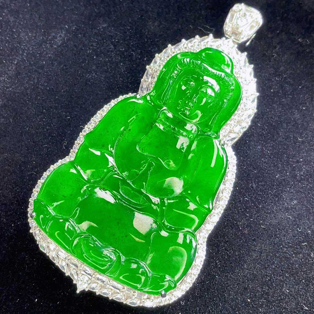 翡翠未镶嵌吊坠(不含链)