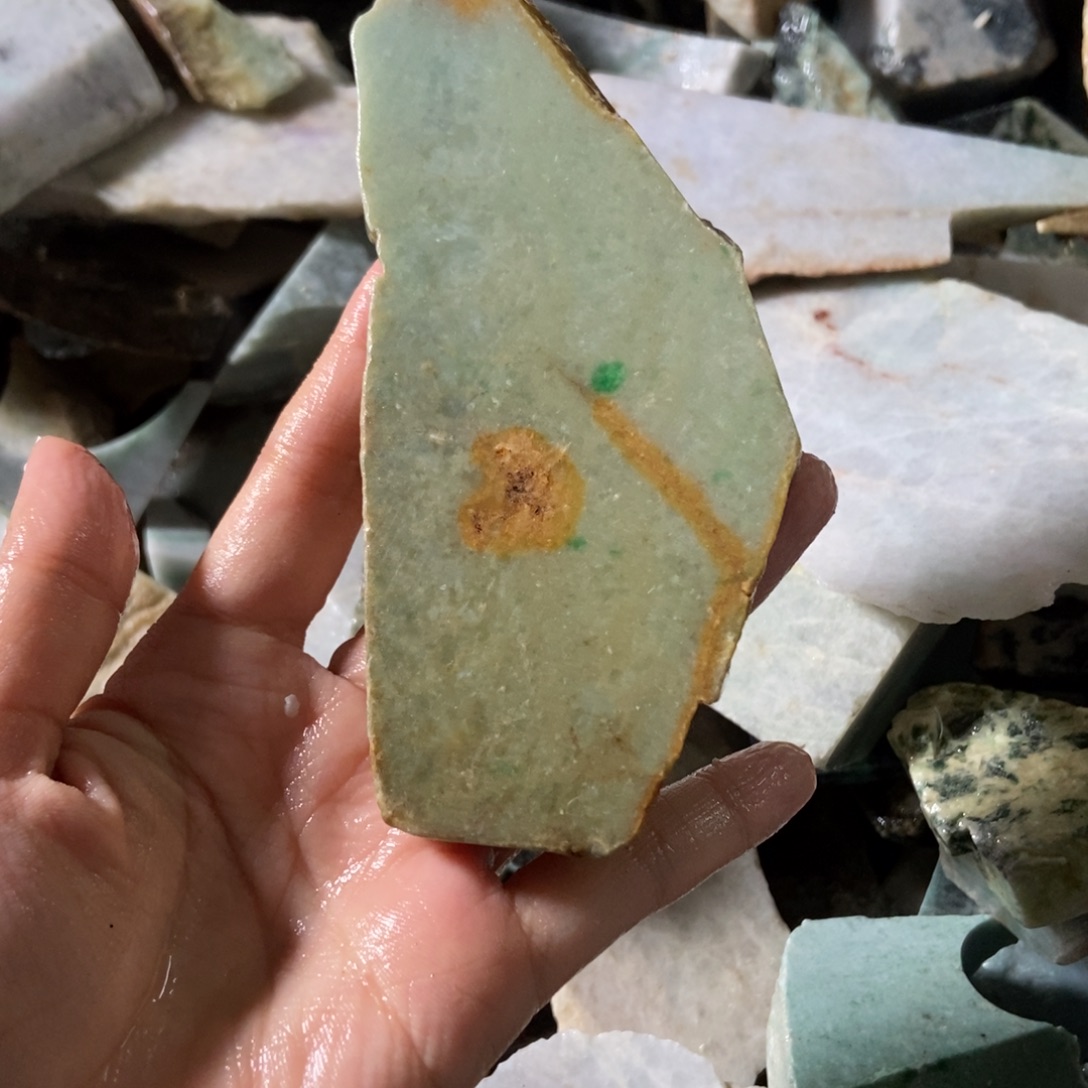 翡翠未镶嵌挂件天然