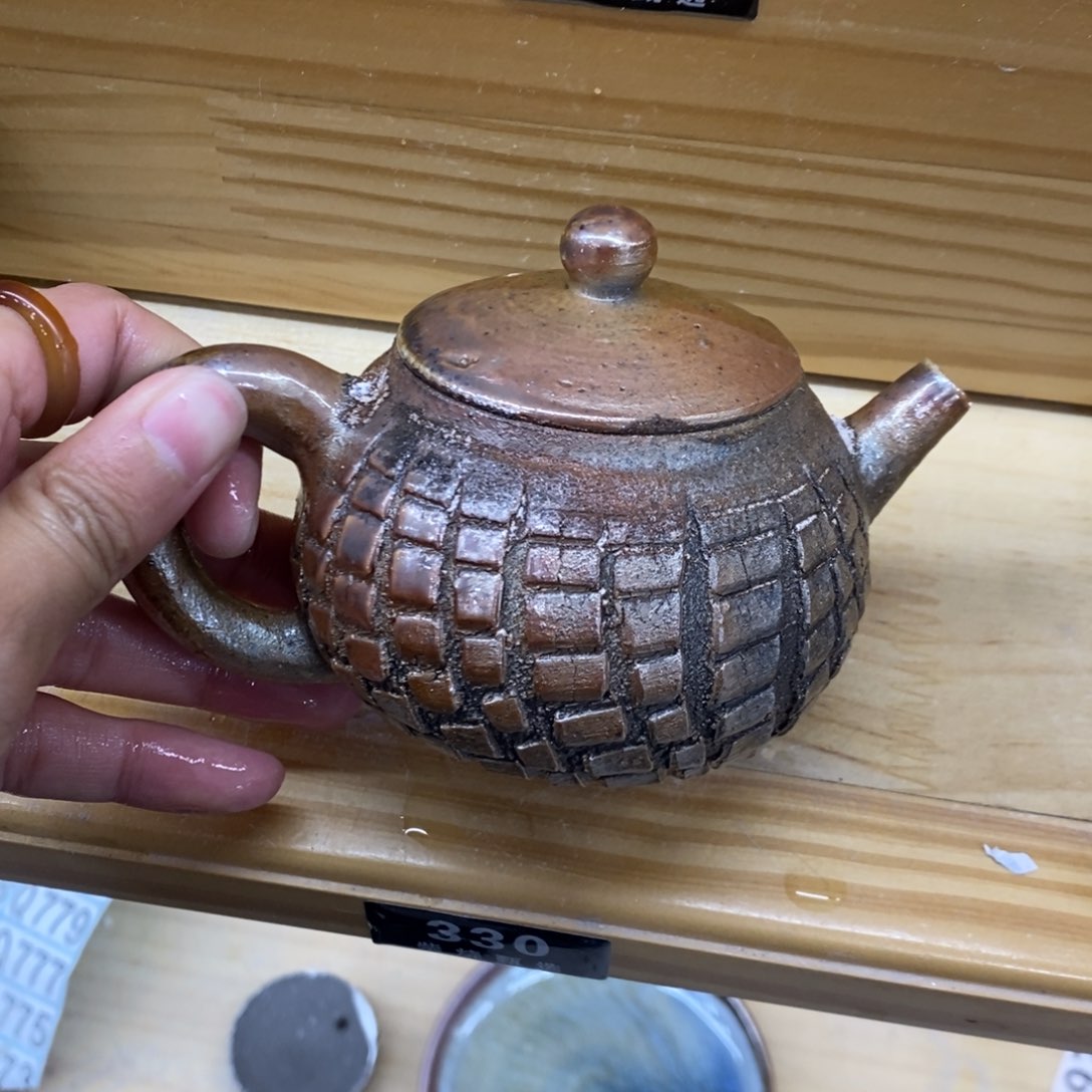 陶园柴烧，精品高货。 330瑕疵