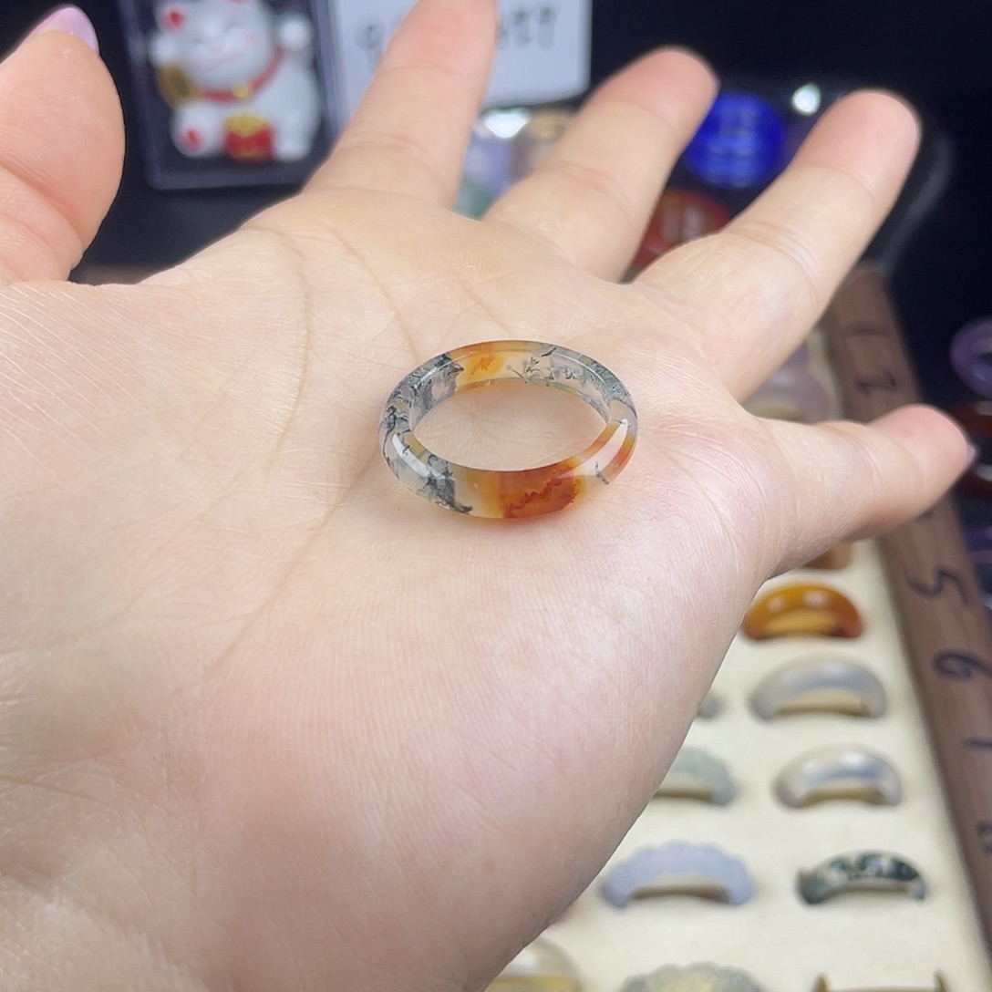 玛瑙/玉髓合金戒指港20