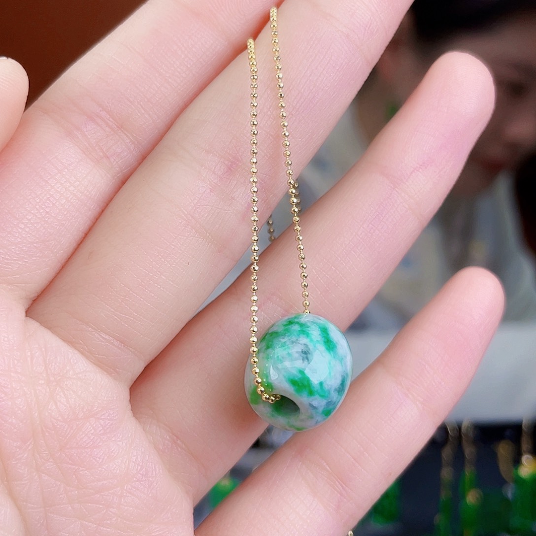 翡翠未镶嵌耳饰饰品