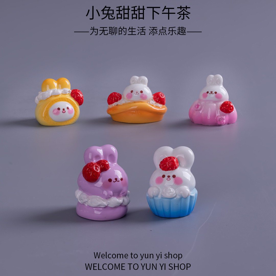 下午茶甜甜小兔树脂