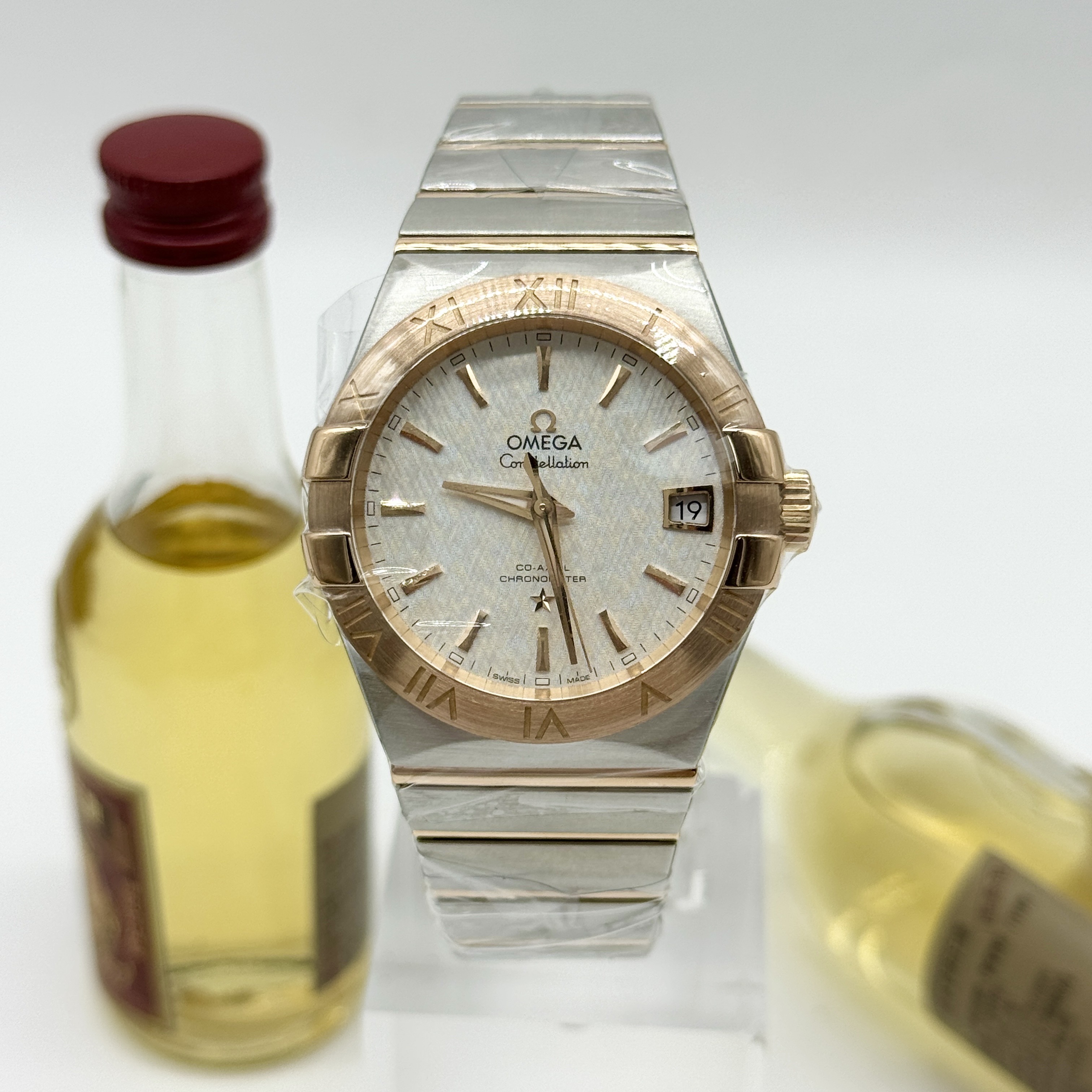 99新 Omega/欧米茄 星座系列 自动上链 精钢+红金 38mm 22全