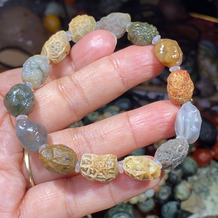 玛瑙/玉髓珠宝半成品未镶嵌