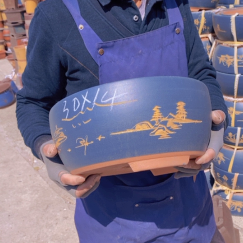 【闪购商品】紫砂花盆中自然