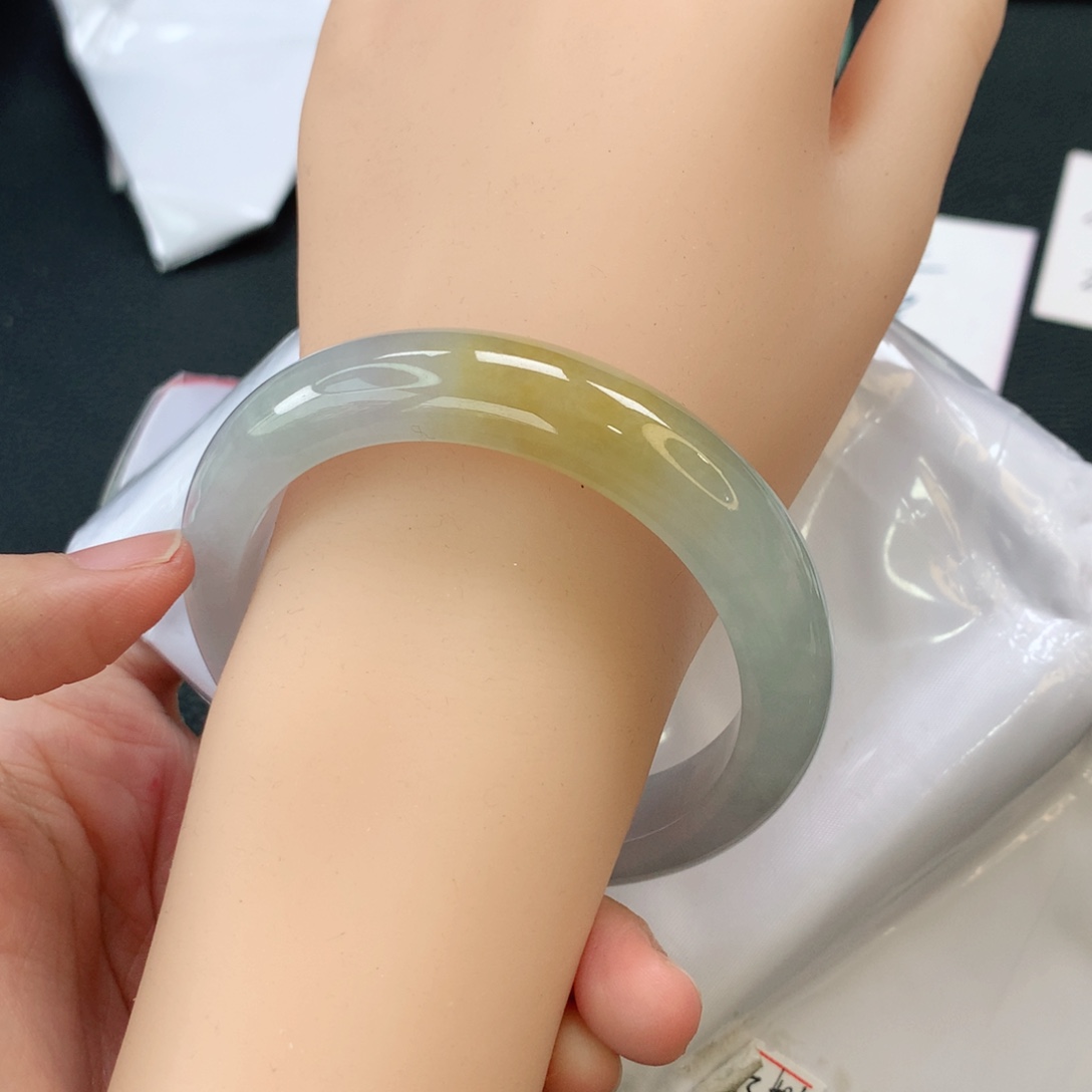 翡翠手镯未镶嵌缅甸57.8