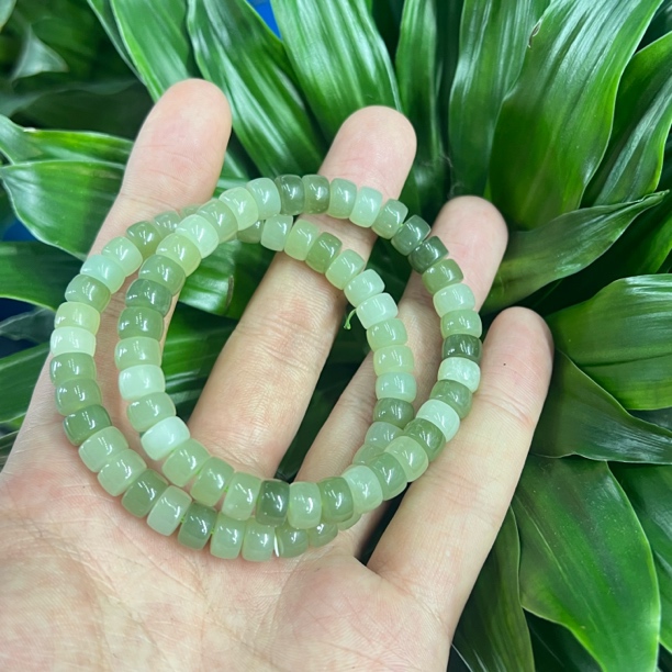 【张张】by-0872和田玉药片直切手串8mm多样性拍一发一