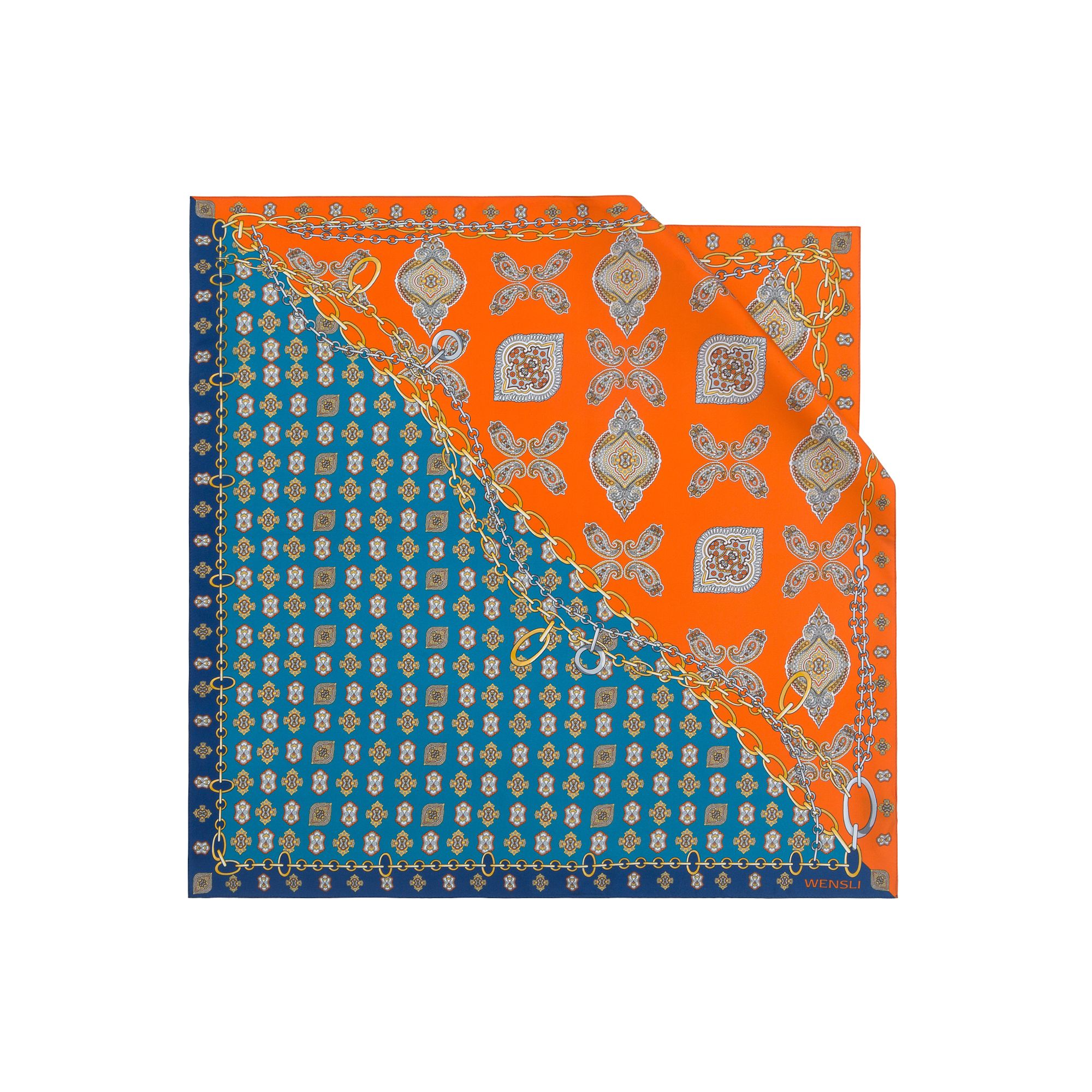 Wensli/万事利双面印花中方巾-朔光