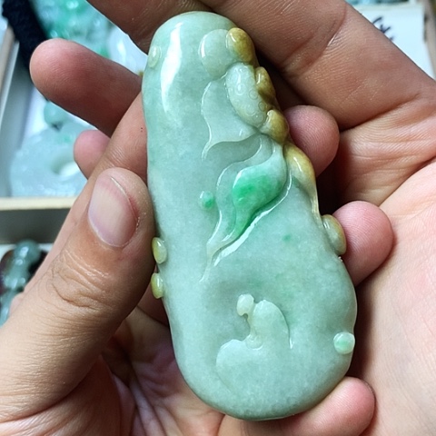 翡翠未镶嵌颈饰天然缅甸翡翠a货