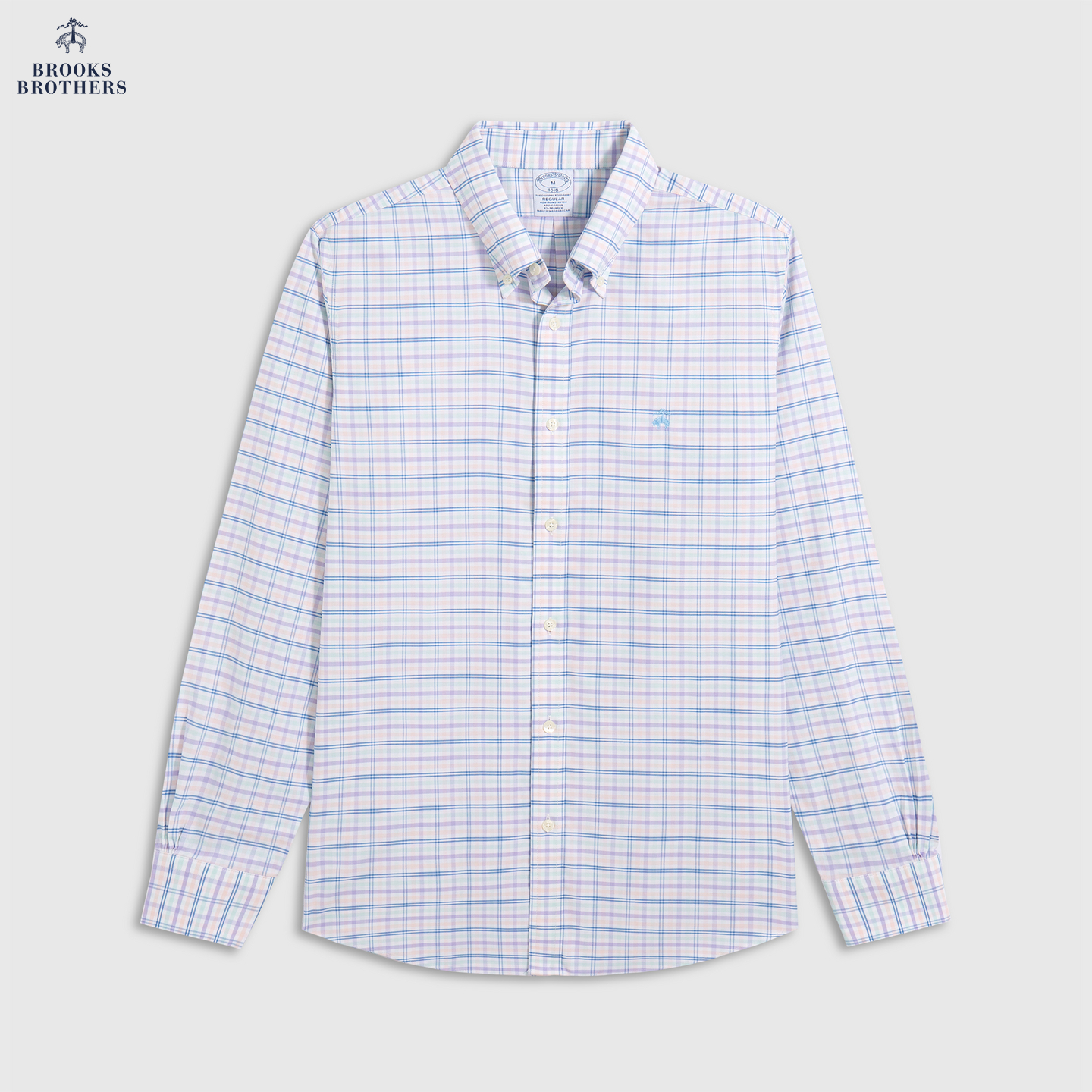 Brooks Brothers/布克兄弟男士25春夏新款清新格纹衬衫