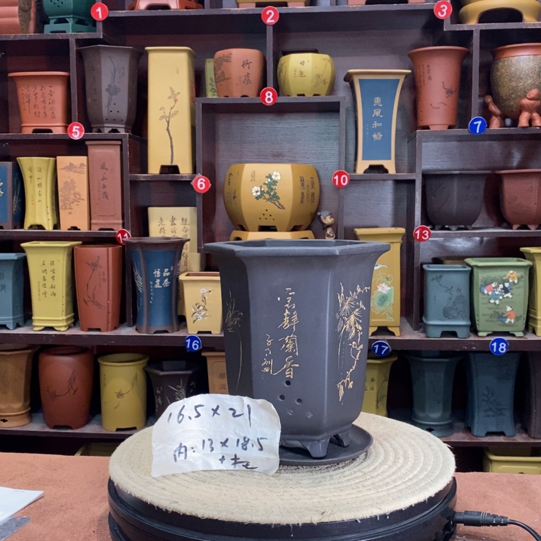 紫砂艺术紫砂花盆