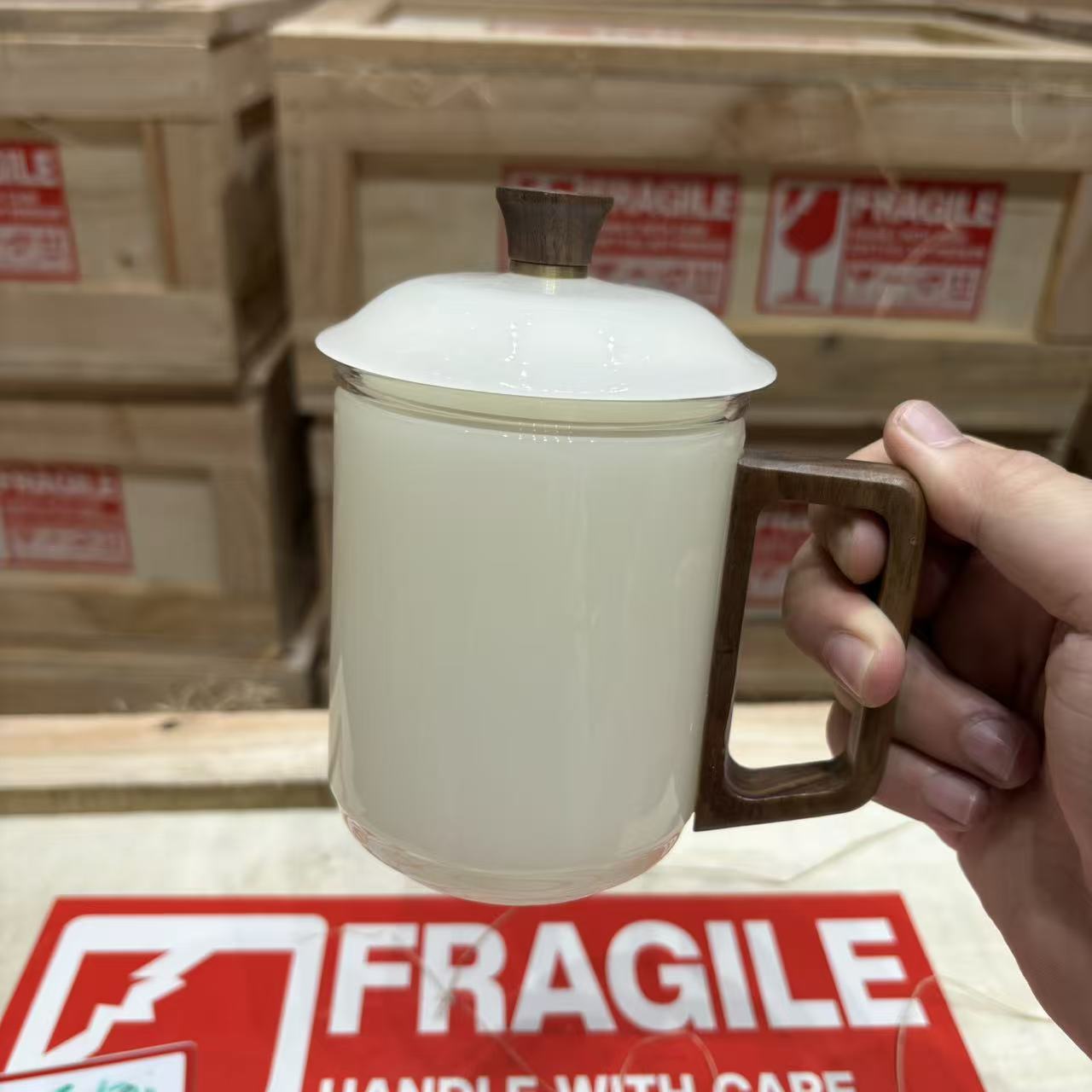 5店  叶老师手作冰种-璞玉瓷办公杯 6278