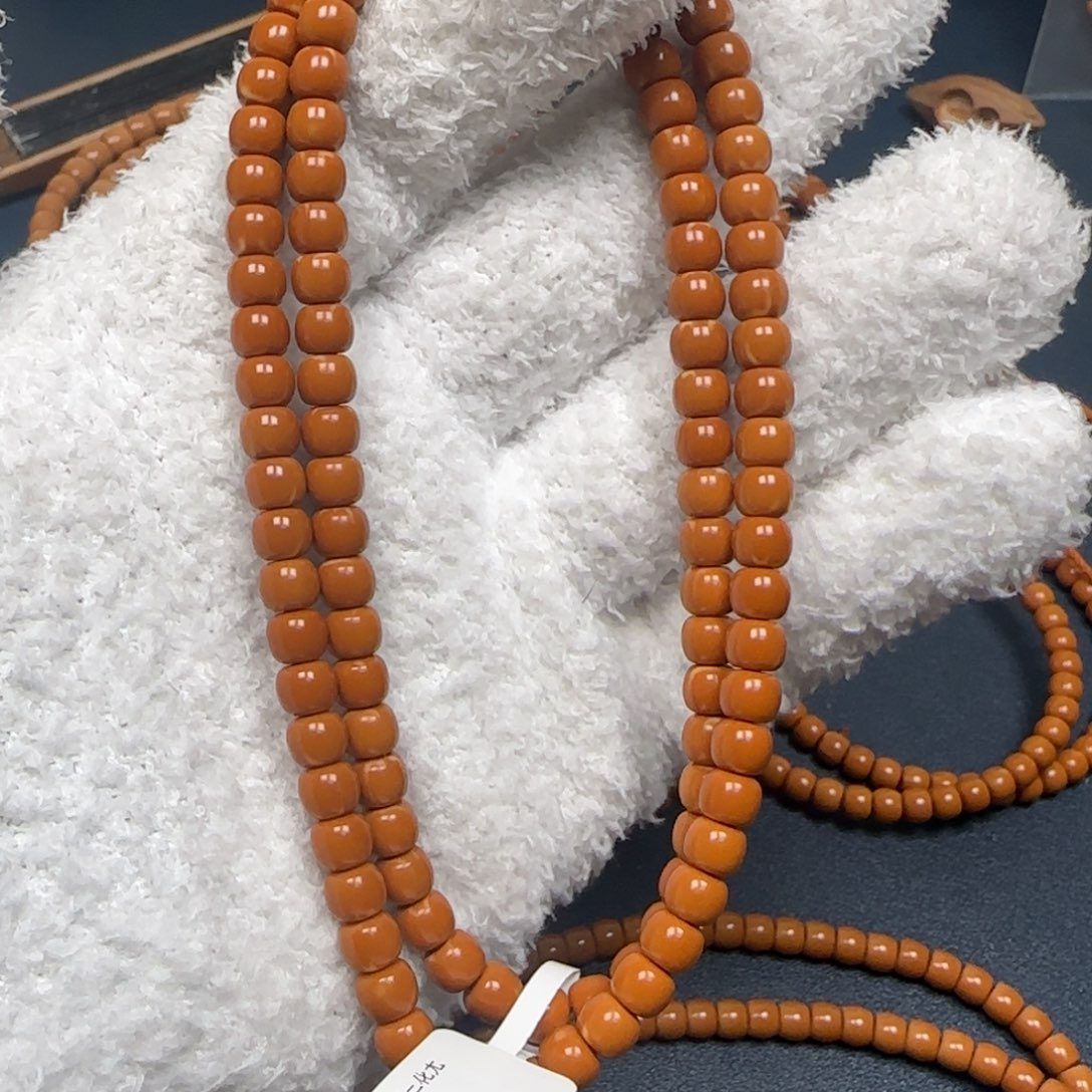 橄榄核手串老挝脖挂三花微白6.1福利