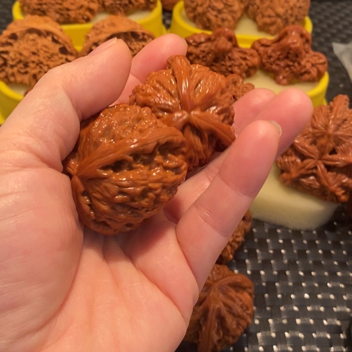 桃核把件糖*工艺流程