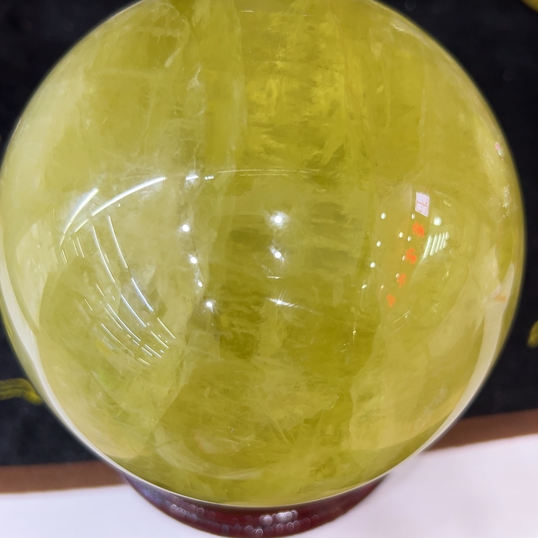 水晶水晶球摆件未镶嵌平***多