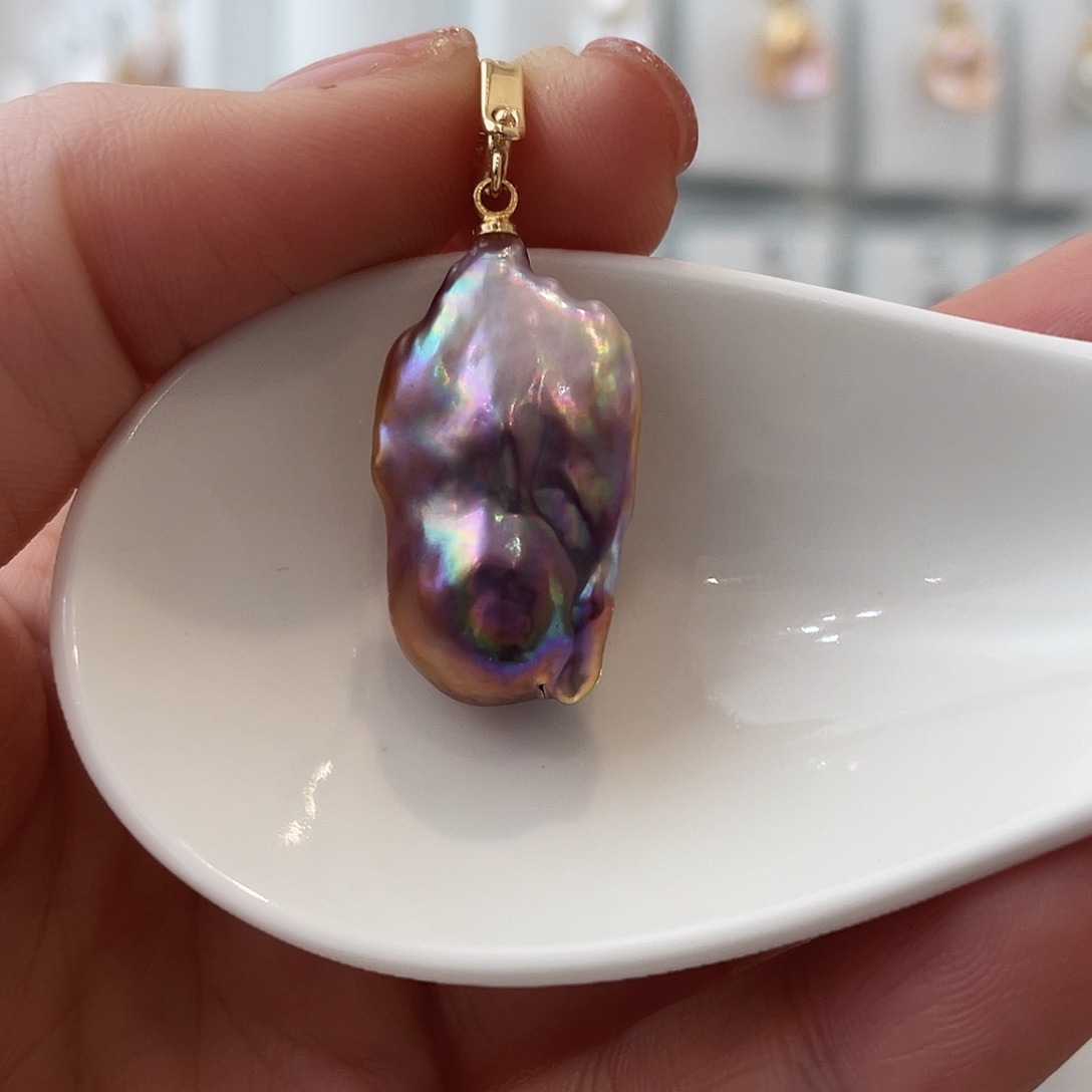 淡水珍珠颈饰银S925镶嵌