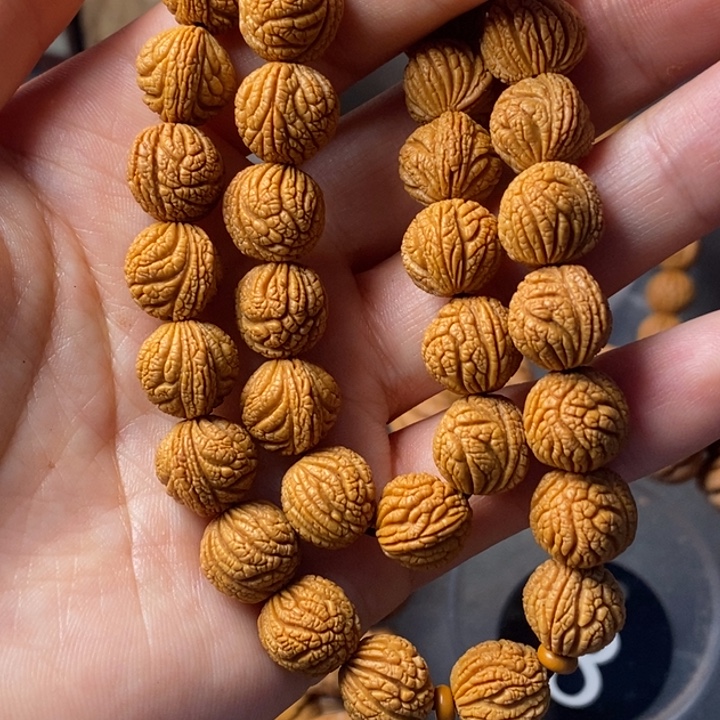 手串文玩核桃秦岭野生龙纹桃核12