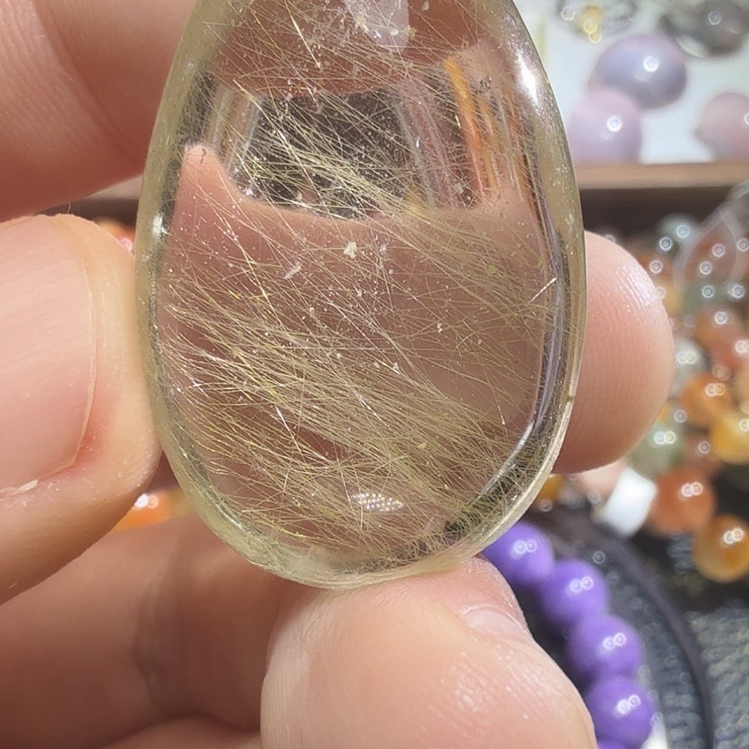 格***光颈饰未镶嵌发晶天然水晶