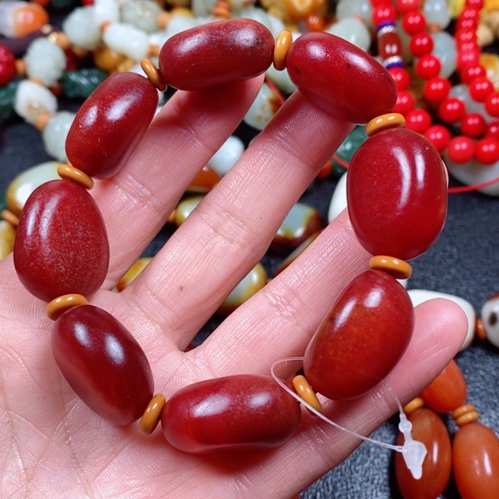 和田玉手链未镶嵌解*发