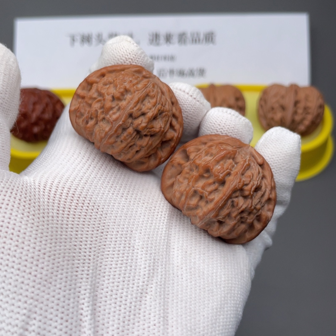 吊坠文玩核桃13号38白狮子