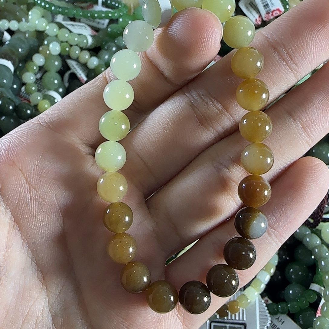 和田玉手链未镶嵌90