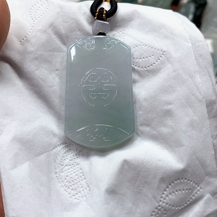 未镶嵌定制翡翠仿古无事牌 净货48小时鉴赏期