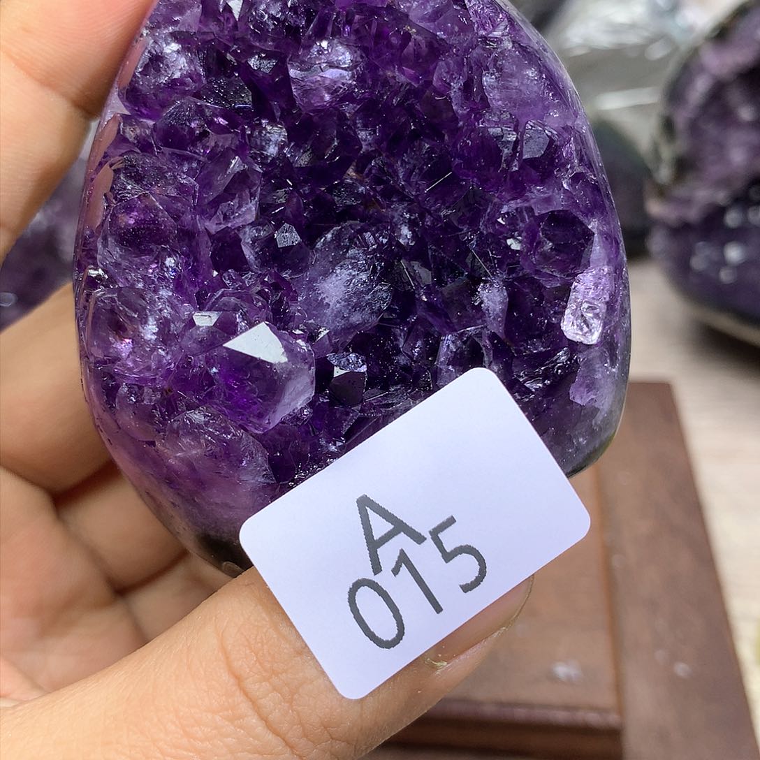 紫晶大型摆件（非配饰）9K金镶嵌