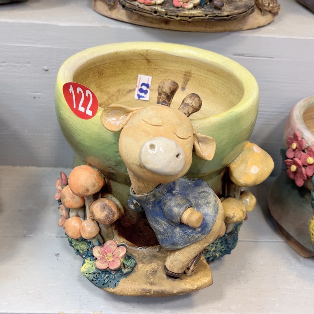 陶瓷微瑕122 号陶然花盆