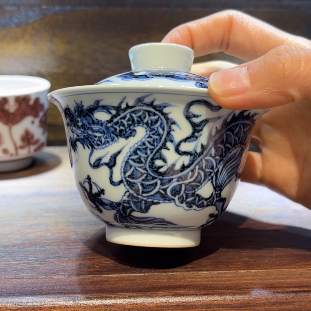 瓷片手工手绘陶瓷茶具