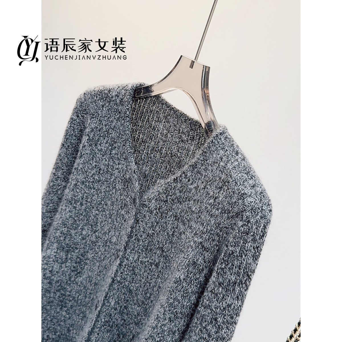 【蜜熊绒】花纱~高定版！秋冬针织衫女开衫毛衣外套时尚B1431