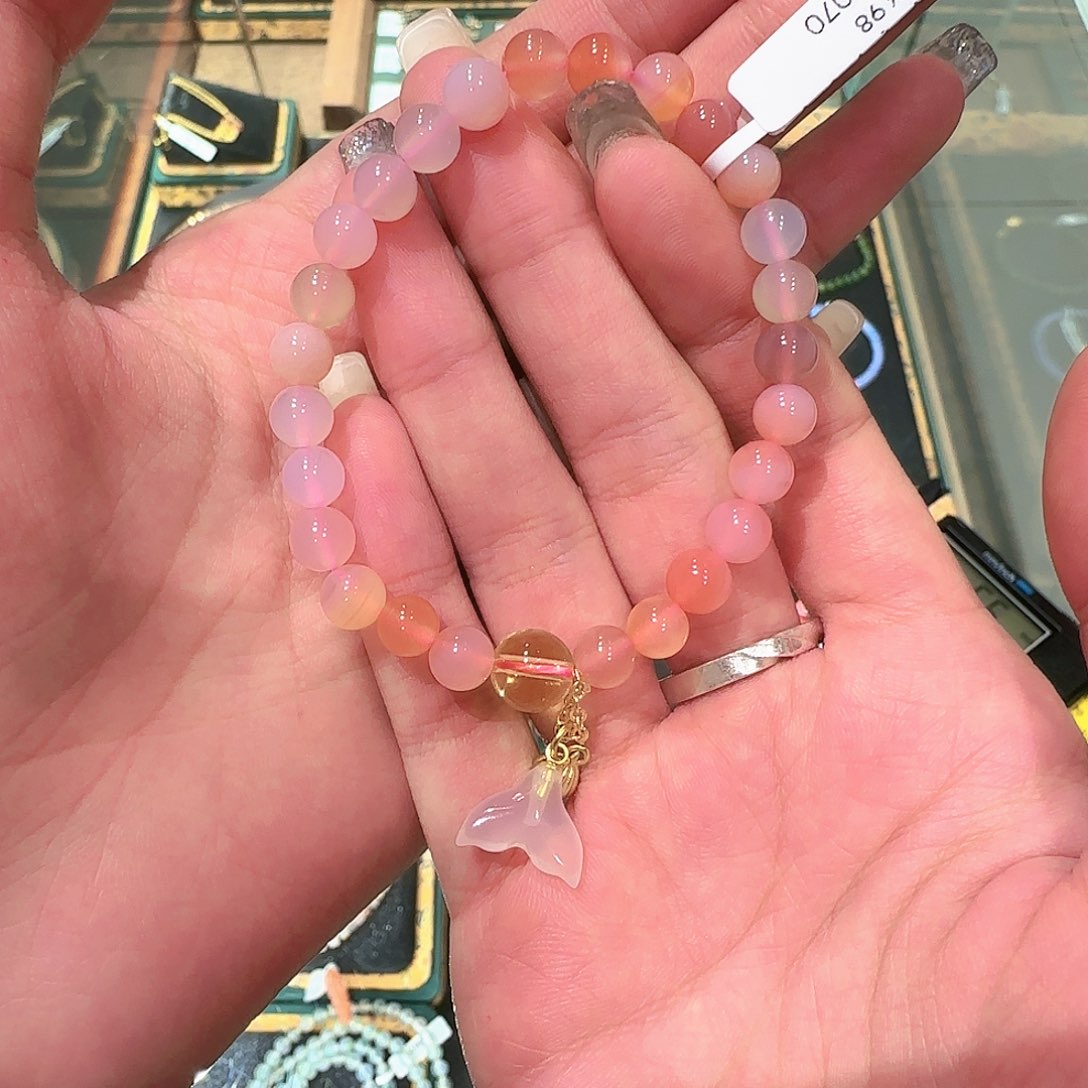 未镶嵌手链玛瑙/玉髓飘*510070