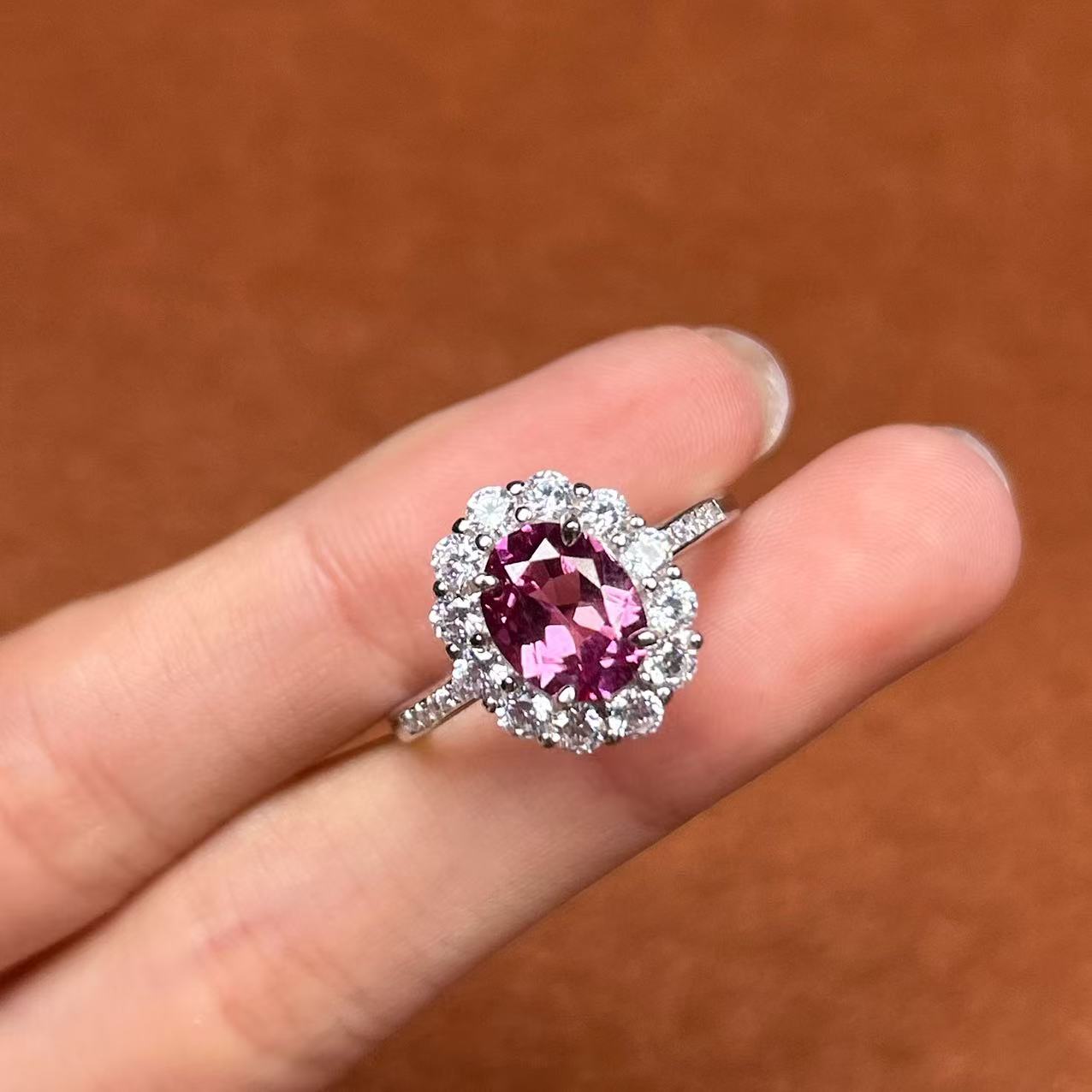 阿鲁沙-典藏帕精品紫蓝宝-精工925镀金培育戒指871