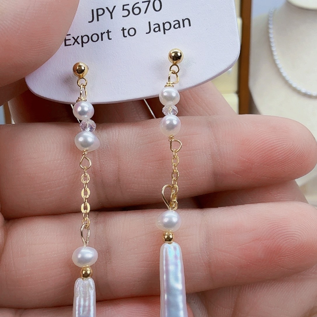 未镶嵌淡水珍珠耳饰