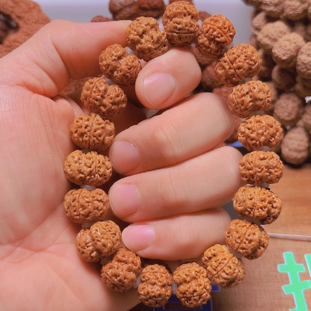 原****手串金刚菩提V103/18mm4瓣原生态天然纽扣