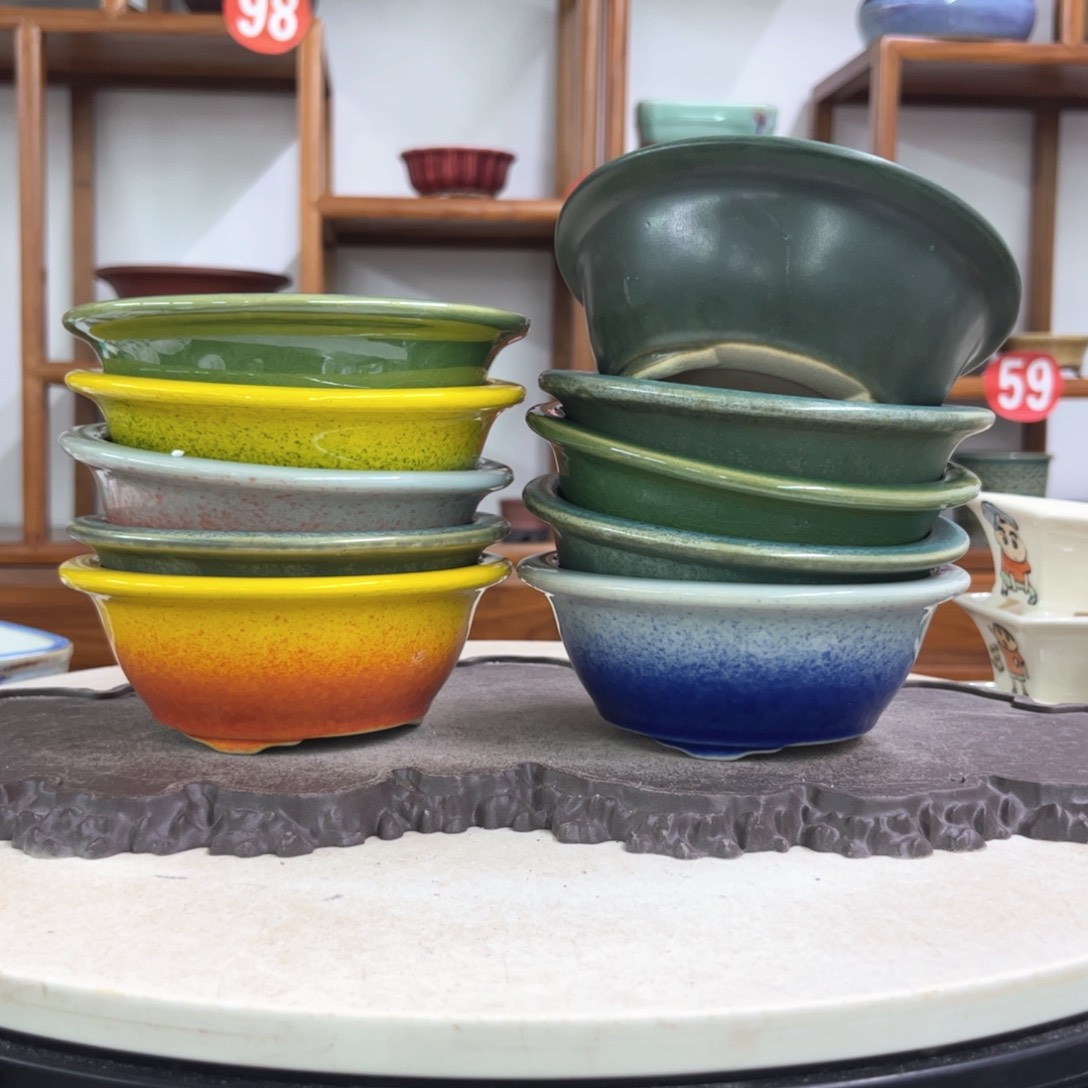 紫砂花盆瑕疵5-13.5。。（10）