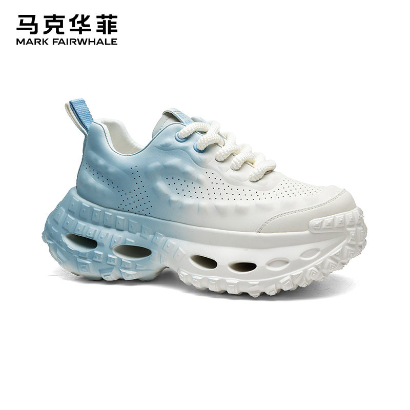 马克华菲夏季透气2025新款增高厚底休闲运动鞋子轮胎老爹潮鞋
