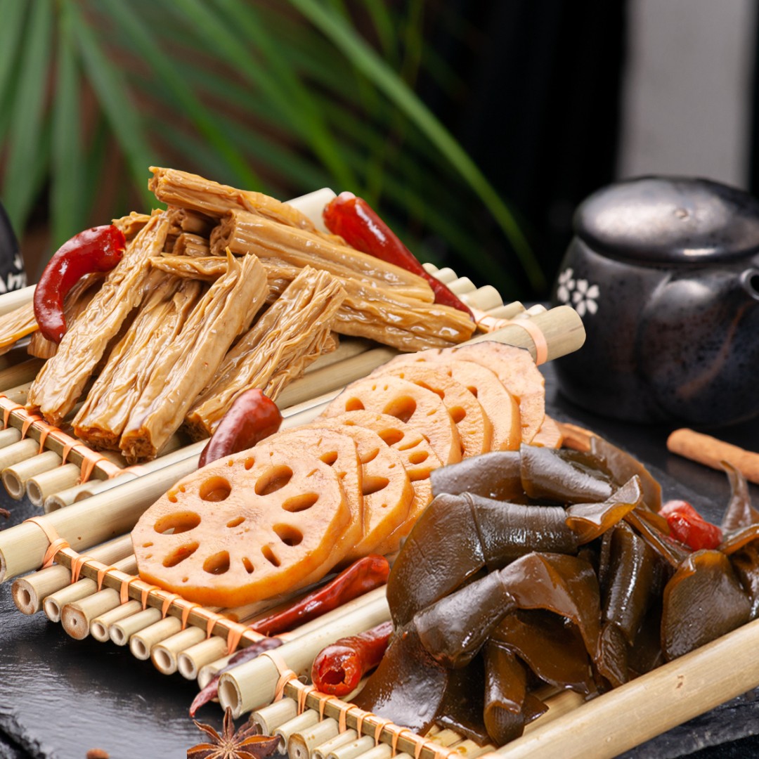 素菜三拼300g藕片海带结腐竹【四分辣】