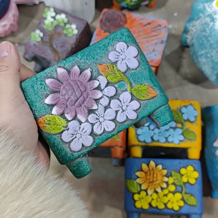 红陶吸水透气的白陶花盆凑满12发货