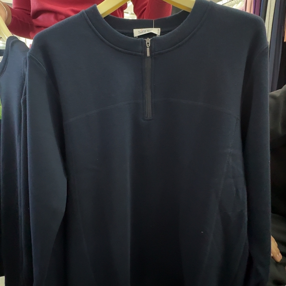 526藏青180带拉链保暖