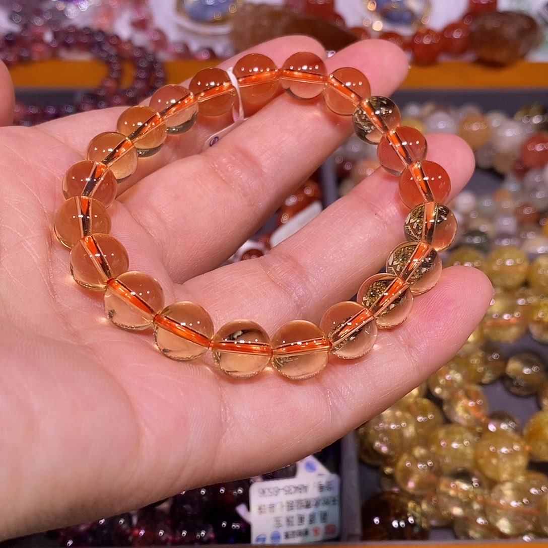 未镶嵌手链水晶黄水晶9