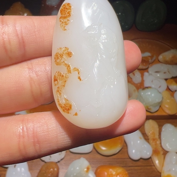 和田玉未镶嵌挂件